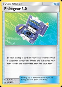Unbroken Bonds Pokégear 3.0 #182 card