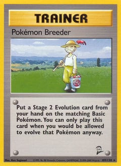 Base Set 2 Pokémon Breeder #105 card