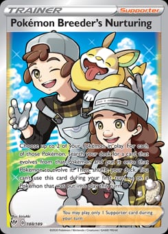 2020 Darkness Ablaze Pokémon Breeder's Nurturing #188 card