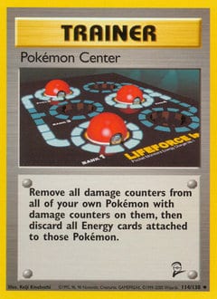 Base Set 2 Pokémon Center #114 card