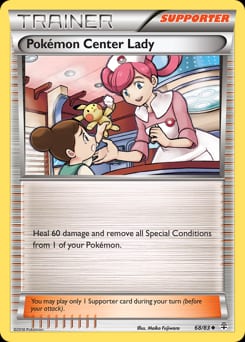 2016 Generations Pokémon Center Lady #68 card