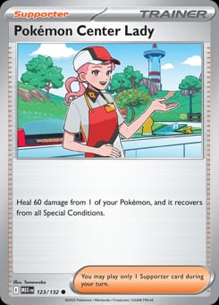 Mega Evolution Pokémon Center Lady #123 card