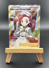 Vivid Voltage Pokémon Center Lady #185 card