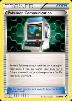 Black & White Pokémon Communication #99 card