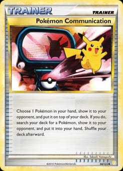 HeartGold & SoulSilver Pokémon Communication #98 card