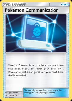 2019 Team Up Pokémon Communication #152 card