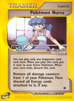 Expedition Base Set Pokémon Nurse #145 card