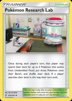 Unified Minds Pokémon Research Lab #205 card