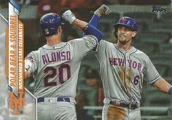 2020 Topps Update Base Set Polar Bear & Squirrel (Pete Alonso / Jeff McNeil) #U-290 card