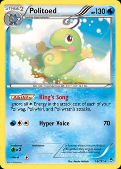 2014 Furious Fists Politoed #18 card