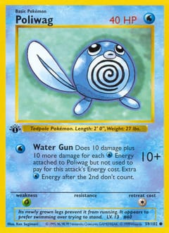 Base Poliwag #59 card