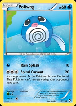 Furious Fists Poliwag #15 card