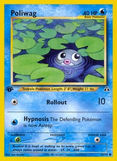 Neo Discovery Poliwag #62 card