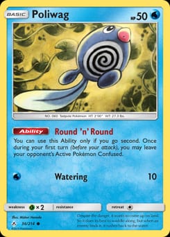 Unbroken Bonds Poliwag #36 card