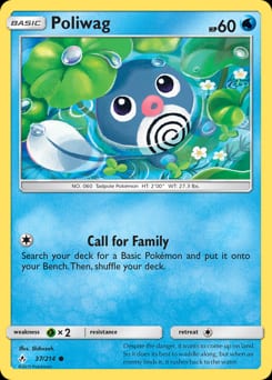Unbroken Bonds Poliwag #37 card