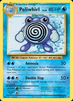 Evolutions Poliwhirl #24 card