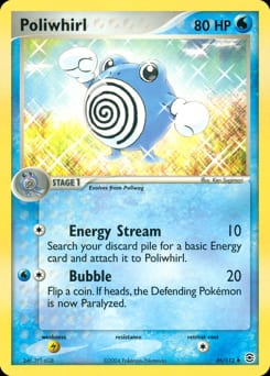 2004 FireRed & LeafGreen Poliwhirl #46 card