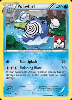 2014 Furious Fists Poliwhirl #16 card