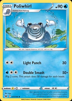 2022 Lost Origin Poliwhirl #31 card