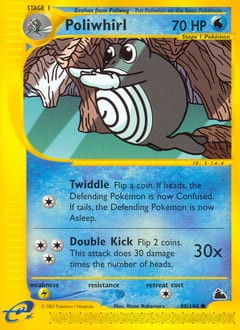 Skyridge Poliwhirl #88 card
