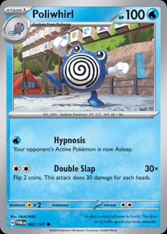 2024 Twilight Masquerade Poliwhirl #42 card