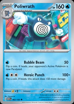 151 Poliwrath #62 card