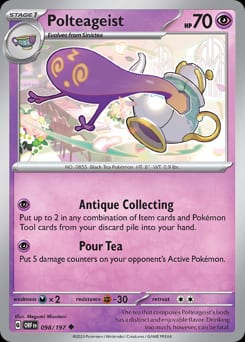 Obsidian Flames Polteageist #98 card