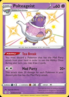 Shining Fates Shiny Vault Polteageist #SV053 card