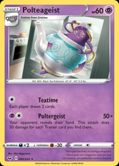 Sword & Shield Polteageist #90 card