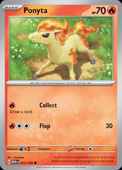 2023 151 Ponyta #77 card
