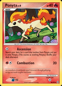 2009 Arceus Ponyta #46 card
