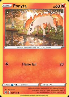2022 Astral Radiance Ponyta #21 card