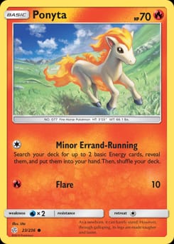 2019 Cosmic Eclipse Ponyta #23 card