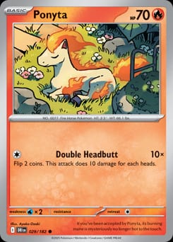 2025 Destined Rivals Ponyta #29 card