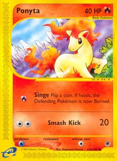 2002 Expedition Base Set Ponyta #126 card
