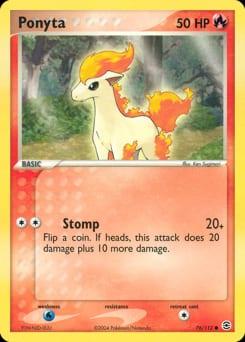 2004 FireRed & LeafGreen Ponyta #76 card