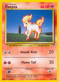 2002 Legendary Collection Ponyta #87 card