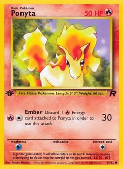 2000 Team Rocket Ponyta #64 card