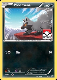 Kalos Starter Set Poochyena #16 card