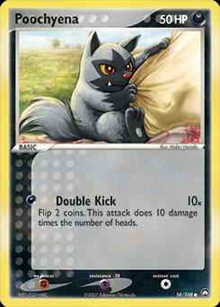 Power Keepers Poochyena #58 card