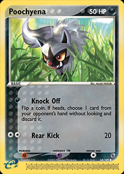 Ruby & Sapphire Poochyena #64 card