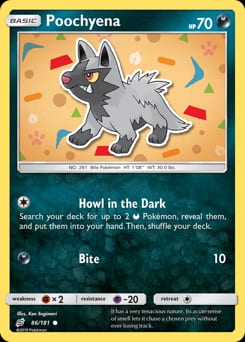 Team Up Poochyena #86 card