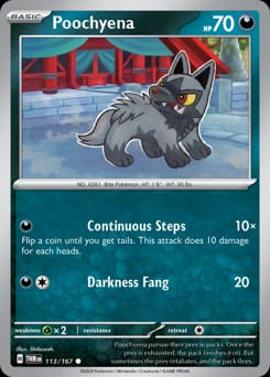 Twilight Masquerade Poochyena #113 card