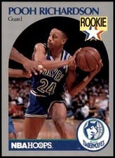 1990-91 Hoops Base Set Pooh Richardson #190 card
