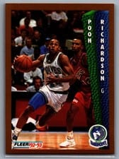 1992-93 Fleer Base Set Pooh Richardson #136 card