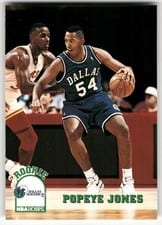 1993-94 Hoops Base Set Popeye Jones #321 card