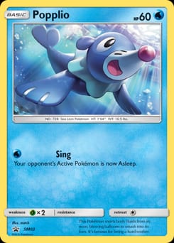 SM Black Star Promos Popplio #SM03 card