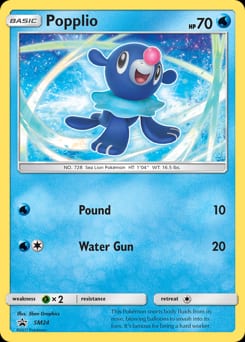 SM Black Star Promos Popplio #SM24 card