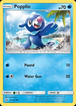 Sun & Moon Popplio #39 card