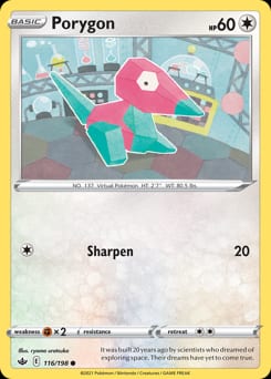 Chilling Reign Porygon #116 card